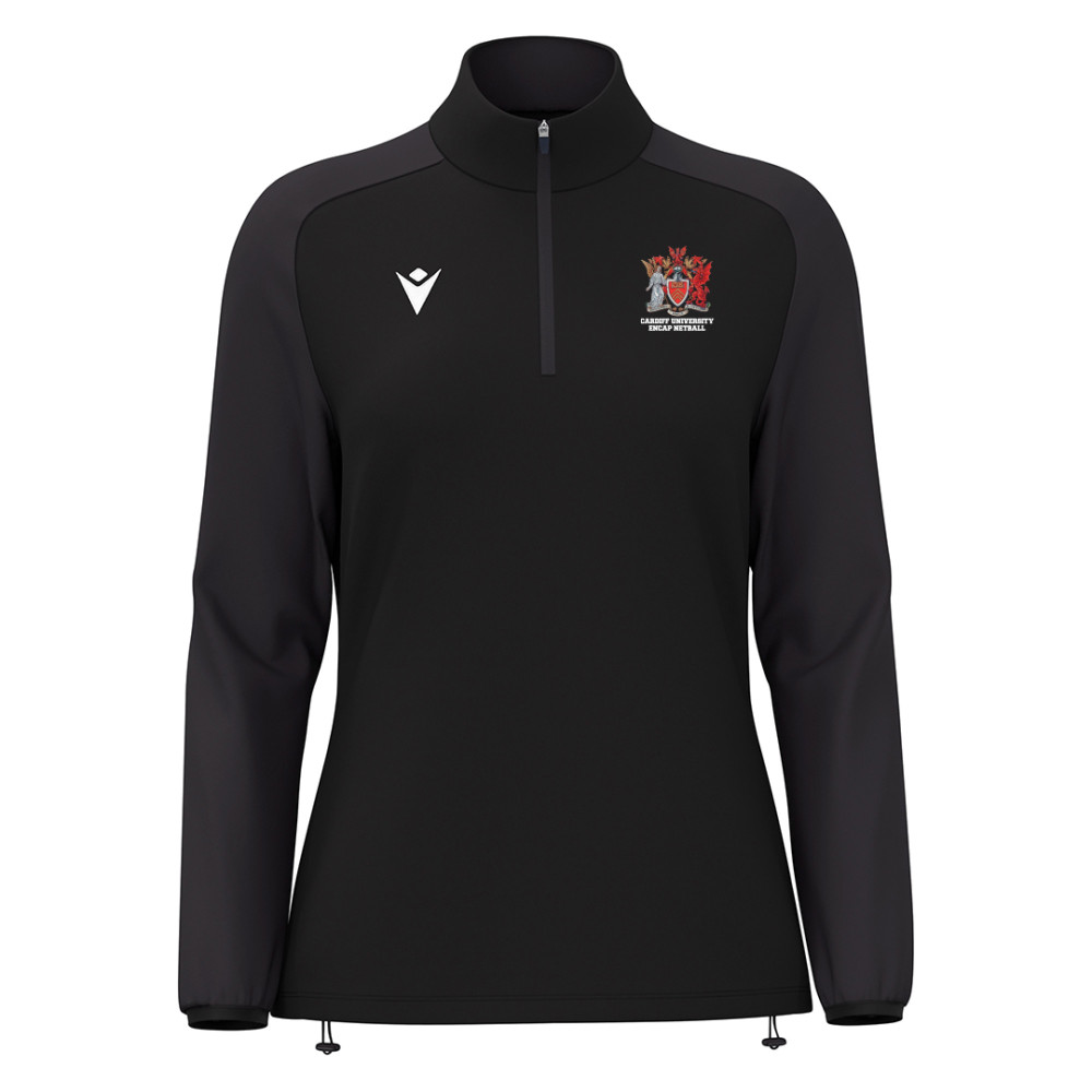 Cardiff University Encap Netball - LENA quarter zip (Black)