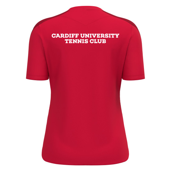 Cardiff University Tennis Club - DRYAD shirt (Red)
