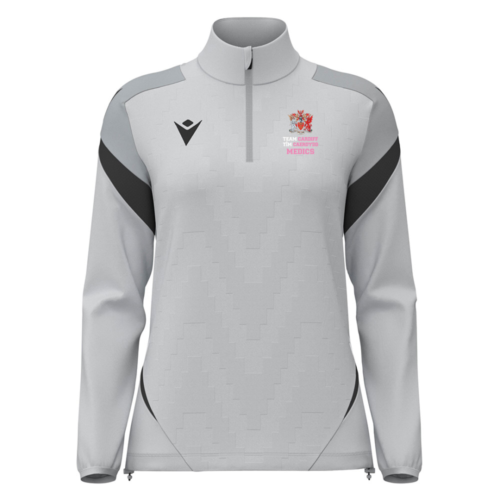 Cardiff University Medic Basketball - LEONA quarter zip [Grey]