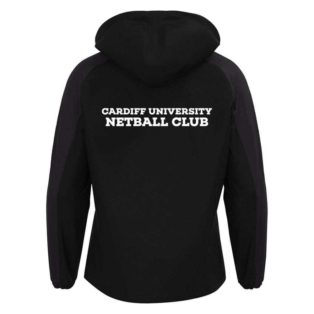 Cardiff University Netball - ELBRUS full zip shower jacket (Black) Cardiff University Netball - ELBRUS full zip shower jacket (Black)