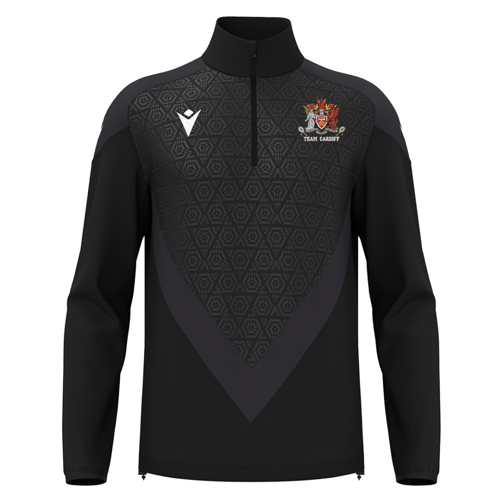 Cardiff University Squash - ANDUIN quarter zip [Black]
