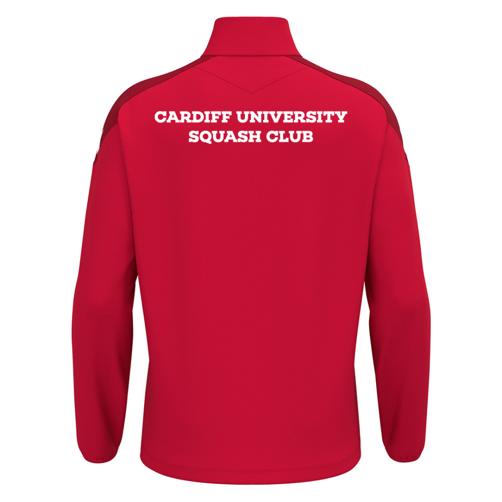 Cardiff University Squash - ANDUIN quarter zip [Red]