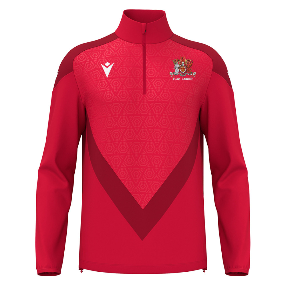 Cardiff University Squash - ANDUIN quarter zip [Red]