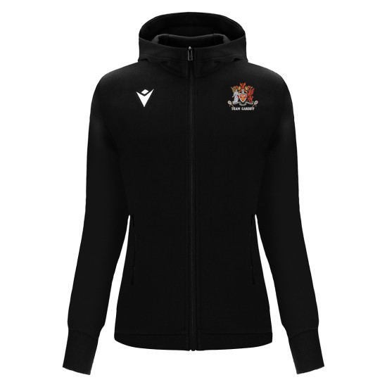 Cardiff University Squash - DRUM full zip hoodie [Black]
