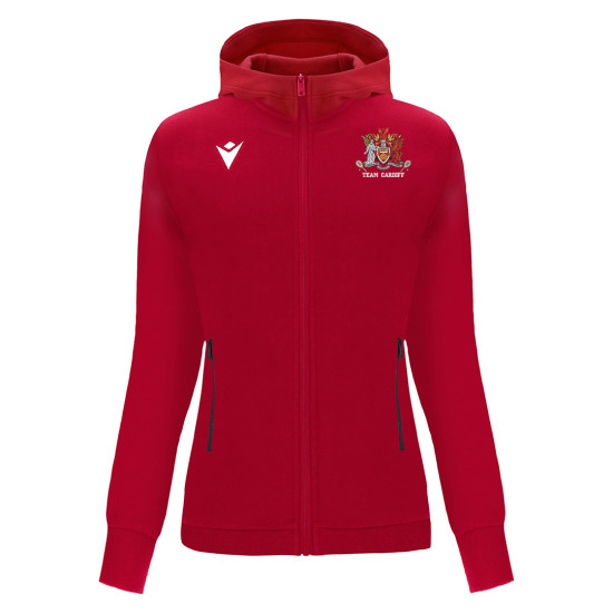 Cardiff University Squash - DRUM full zip hoodie [Red]