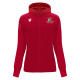 Cardiff University Squash - DRUM full zip hoodie [Red]