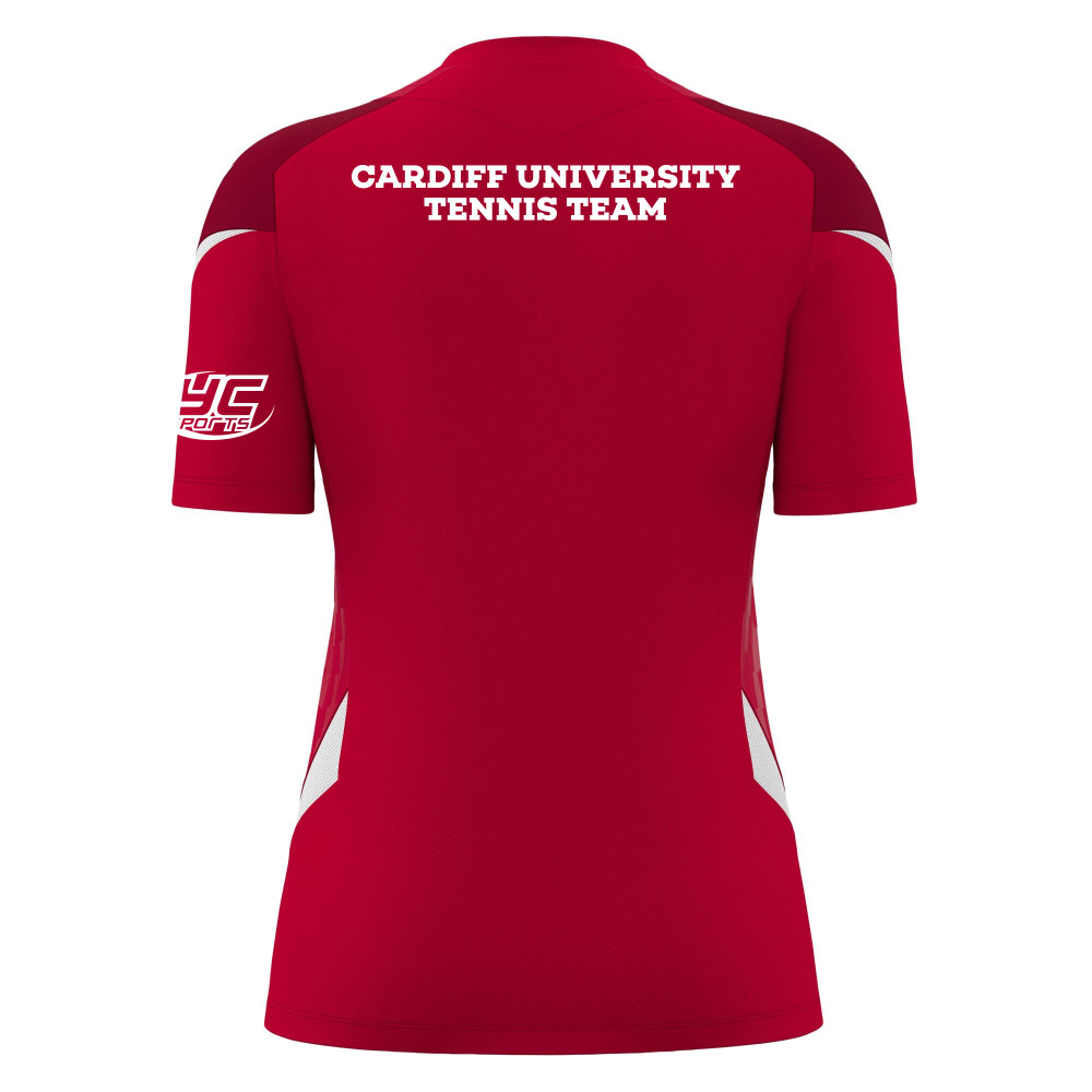 Cardiff University Tennis Team - NAGA shirt [Red/White]