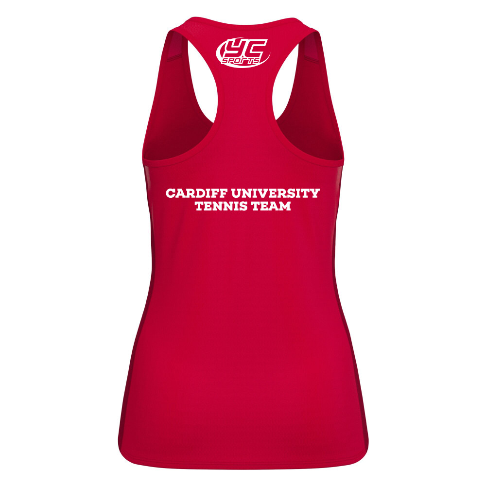 Cardiff University Tennis Team - RELAY DTF vest [Red/White] [CUT OFF DATE 21.10.26]