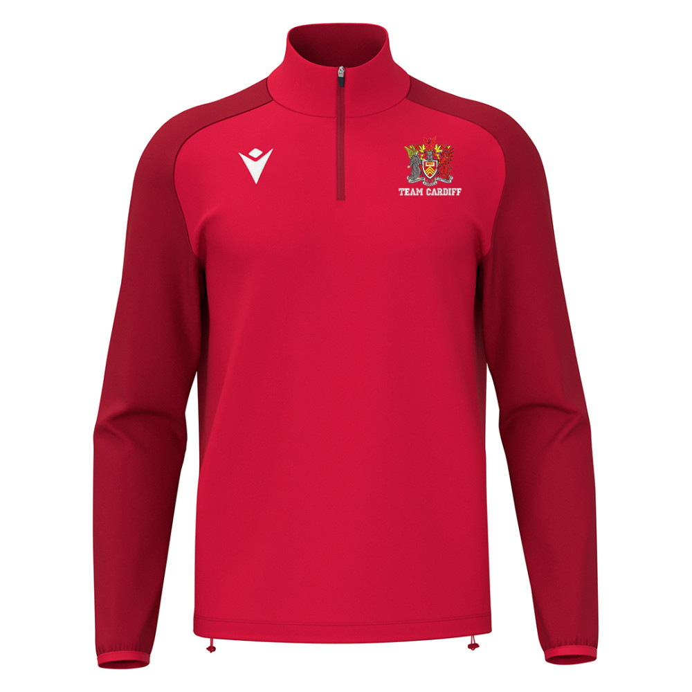 Cardiff University Volleyball - ISEN quarter zip [Red]
