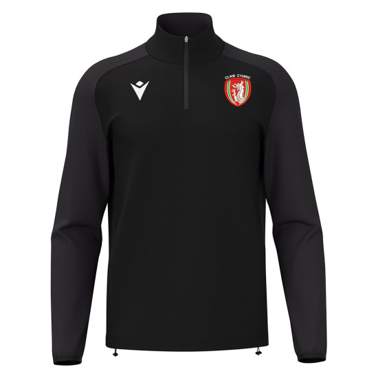 Clwb Cymric - ISEN 1/4 zip top (Black)