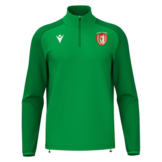 Clwb Cymric - ISEN 1/4 zip top (Green)