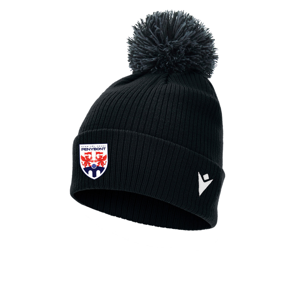 Penybont FC - SNOW ponpom bonnet (Black) Penybont FC - SNOW ponpom bonnet (Black)