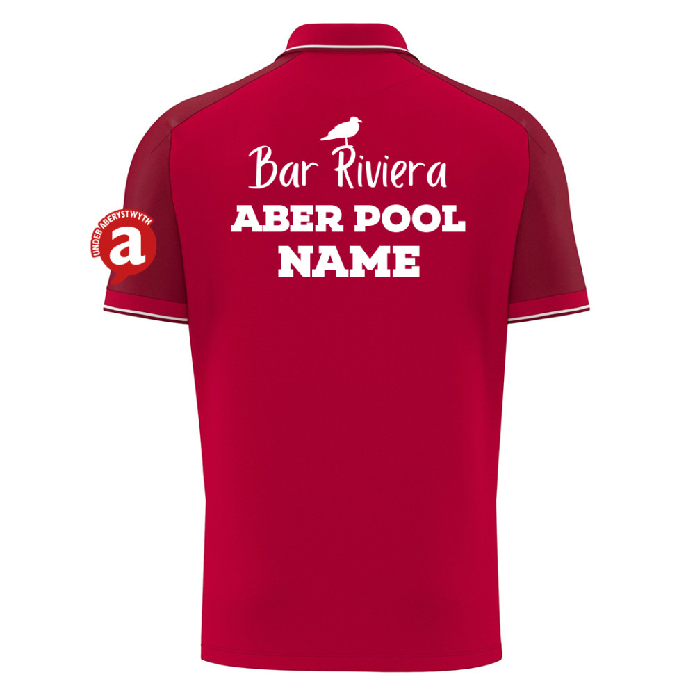 Aber Uni Pool Club - Echoes polo shirt (Red)