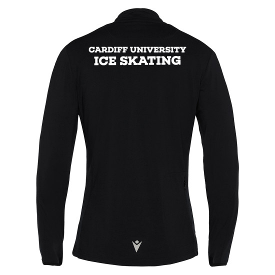 Cardiff University Ice Skating - CAROL full length zip stretch top (Black)