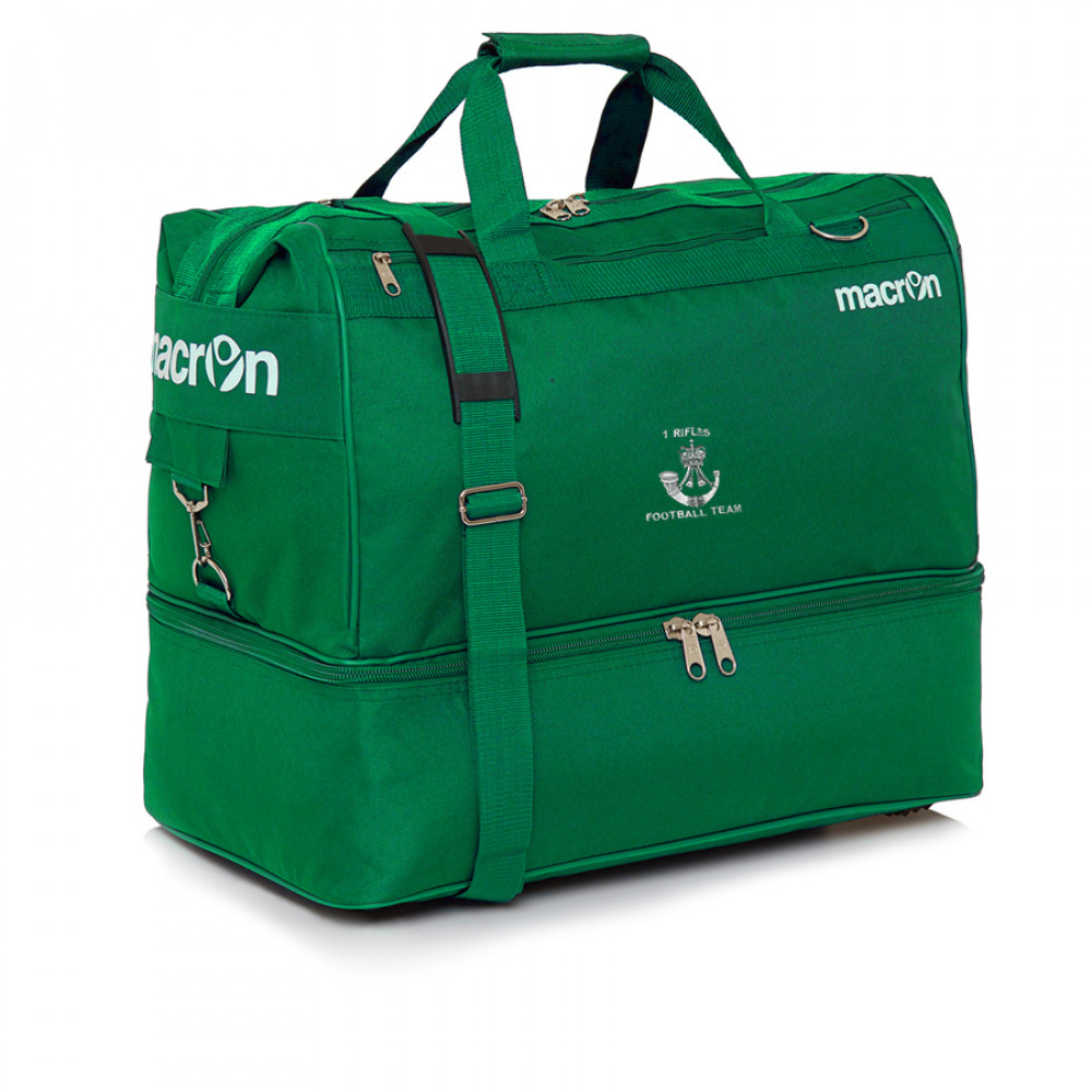 1st Rifle Football Team - APEX holdall w-rigid bottom  large (Green)