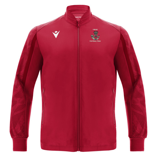 1st Rifle Football Team - COACH ACHILLES microfiber full zip top (Red)