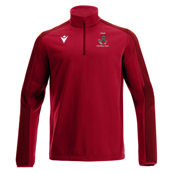 1st Rifle Football Team - COACH ARNO 1/4 zip top (Red)