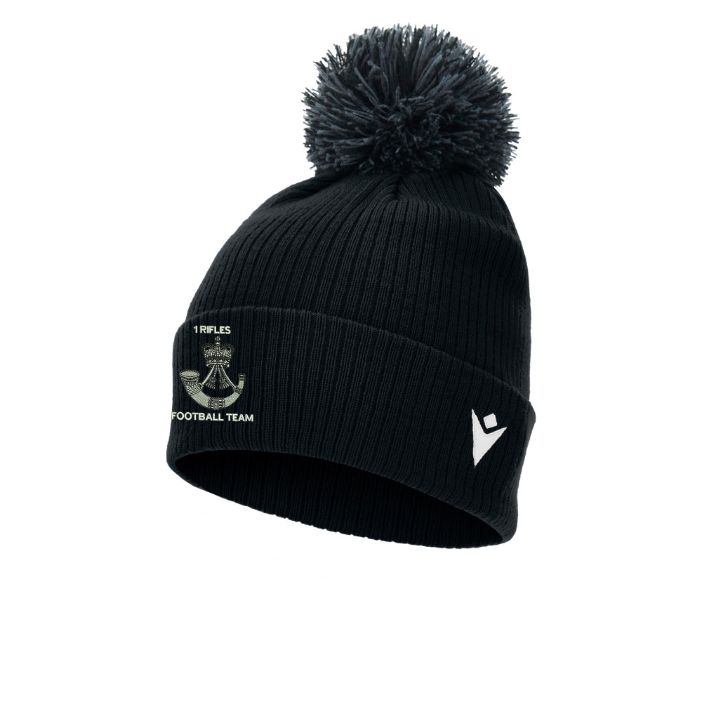 1st Rifle Football Team - SNOW ponpom bonnet (Black)