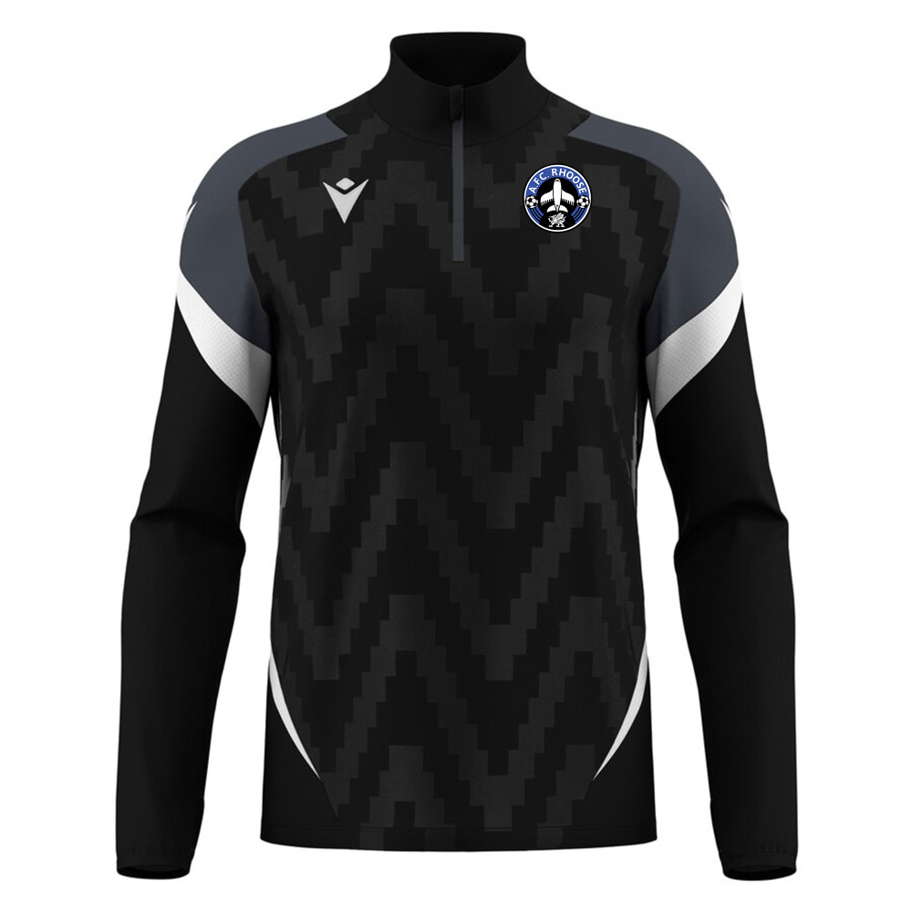AFC Rhoose - HOLLOW 1/4 zip top (Black) Kids