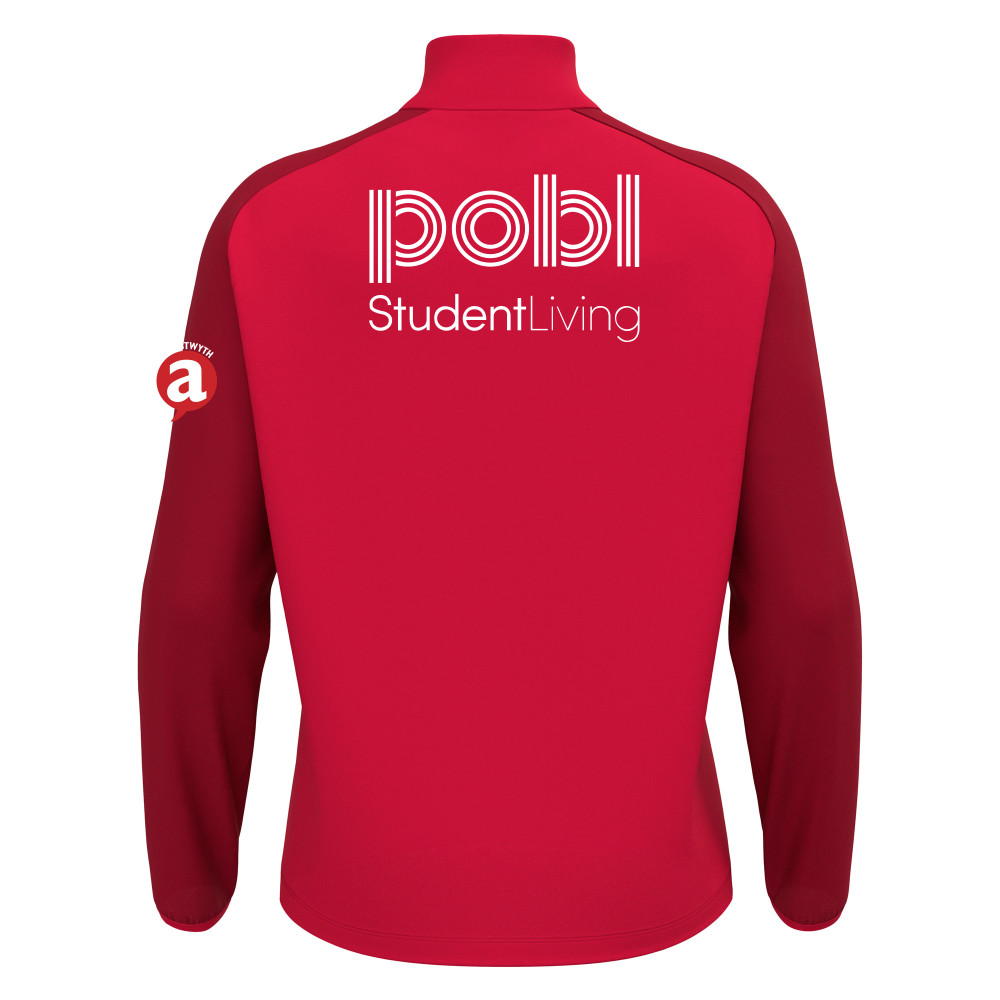 Aber Uni Mens Rugby - ISEN 1/4 zip top (Red)