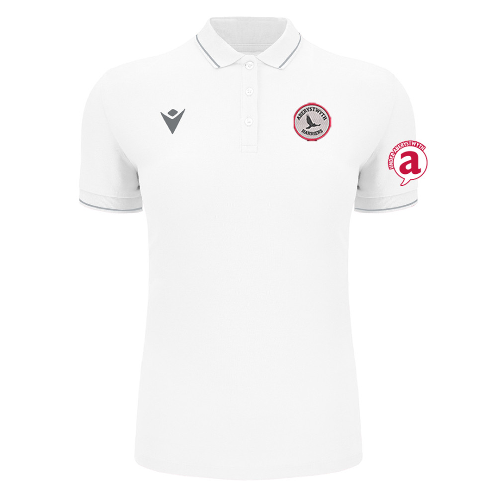 Aber Uni Harriers - WALTZ polo (White) Aber Uni Harriers - WALTZ polo (White)