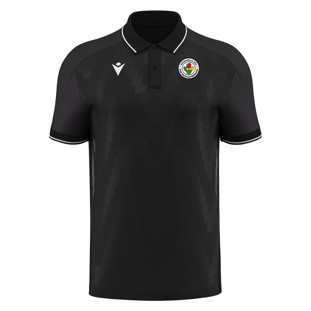 Ammanford AFC Coaches - Travel Polo Shirt [Echoes] (Black)