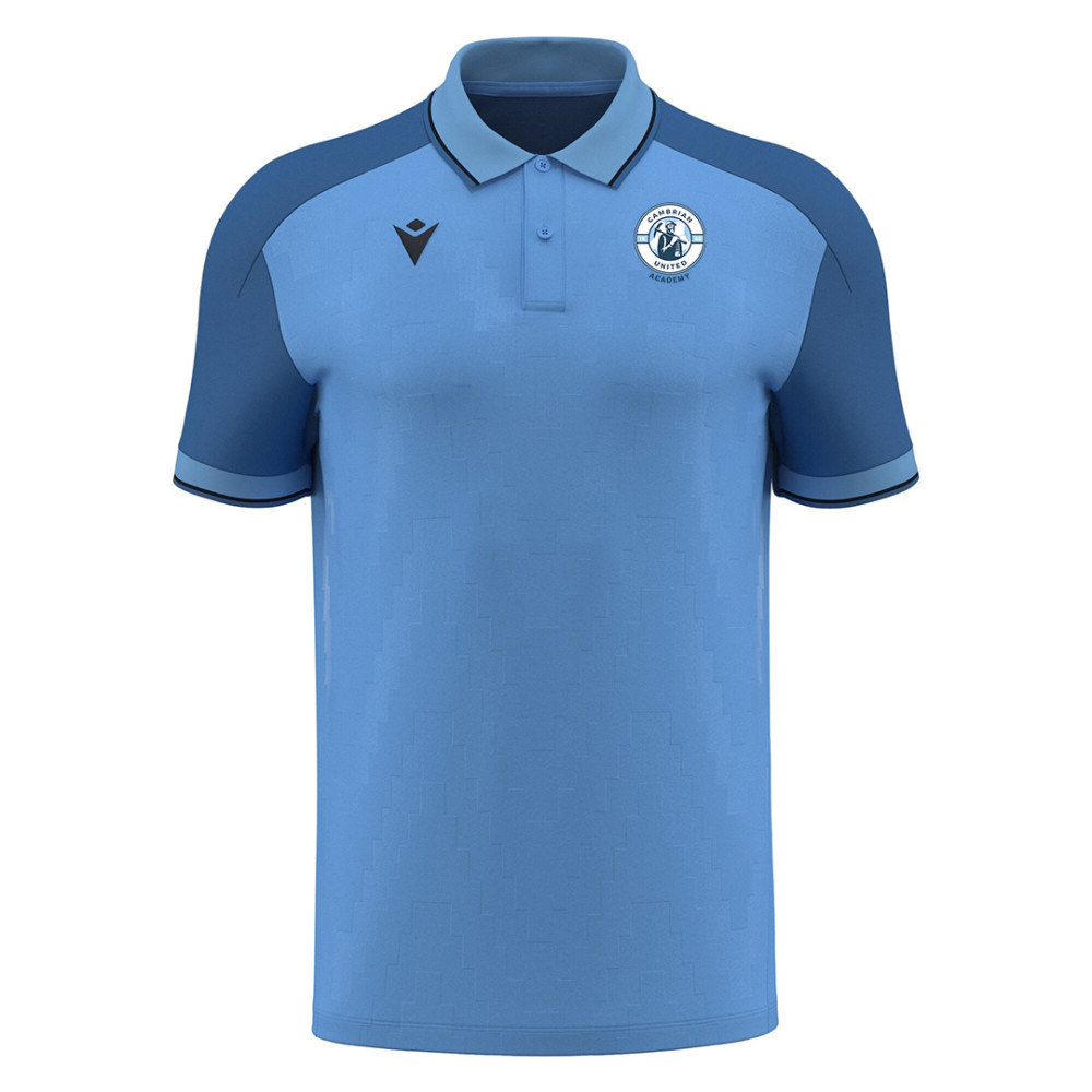 Cambrian United Academy - ECHOES polo shirt (Indigo Sky) Cambrian United Academy - ECHOES polo shirt (Indigo Sky)