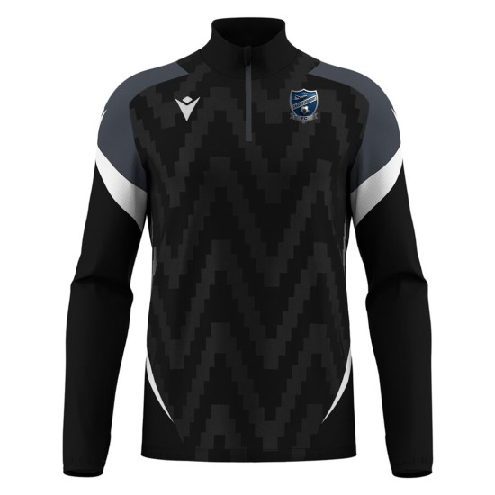 Cardiff Airport FC Coaches - HOLLOW quarter zip (Black)