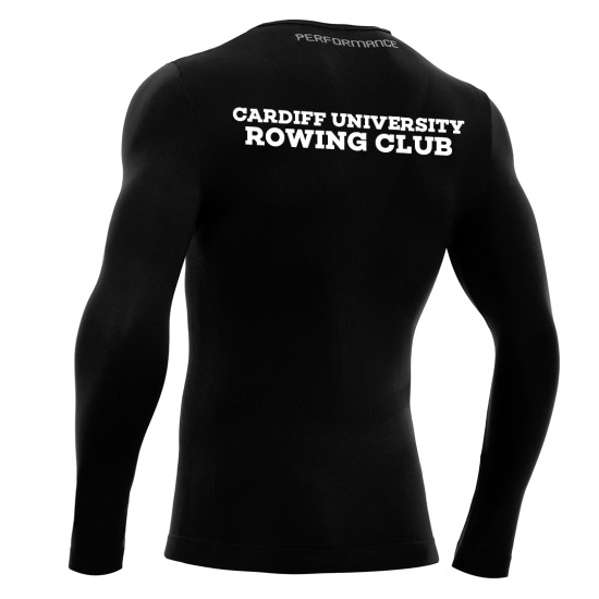 Cardiff University Rowing Club - PERFORMANCE long sleeve top (Black)