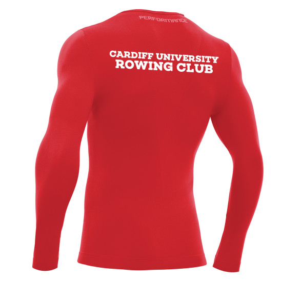 Cardiff University Rowing Club - PERFORMANCE long sleeve top (Red)