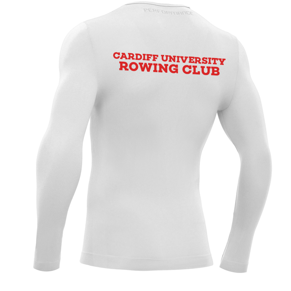 Cardiff University Rowing Club - PERFORMANCE long sleeve top (White)