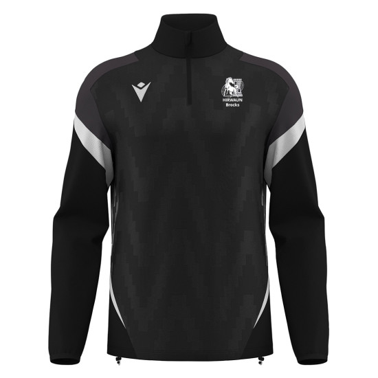 Hirwaun RFC - HOLLOW 1/4 zip top (Black)