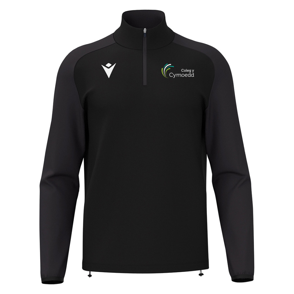 Nantgarw Football - ISEN 1/4 zip top (Black)