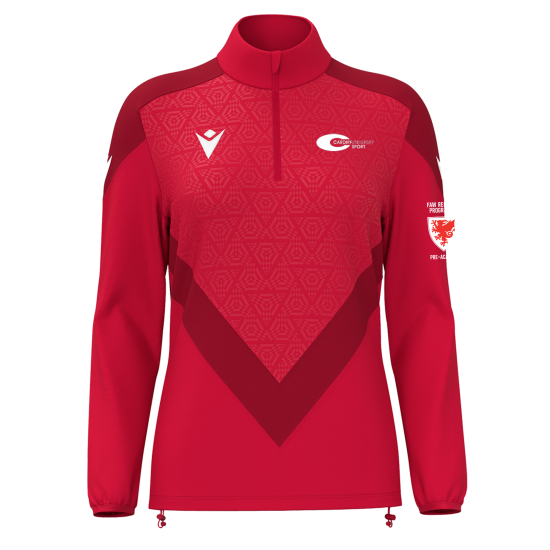 South Girls Development - ANORA 1/4 zip top (Red)