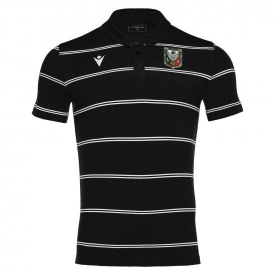 Abertysswg RFC - FLAMENCO polo (Black/White)