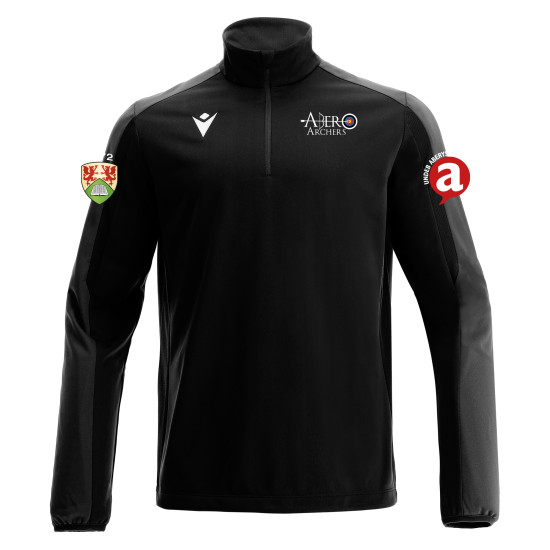 Aber Uni Archers - ARNO 1/4 zip top (Black)