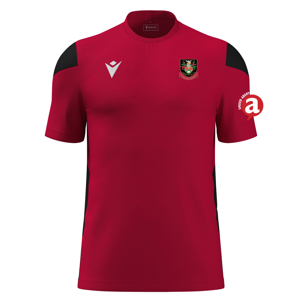 Aber Uni Mens Football - POLIS shirt (Red/Black)