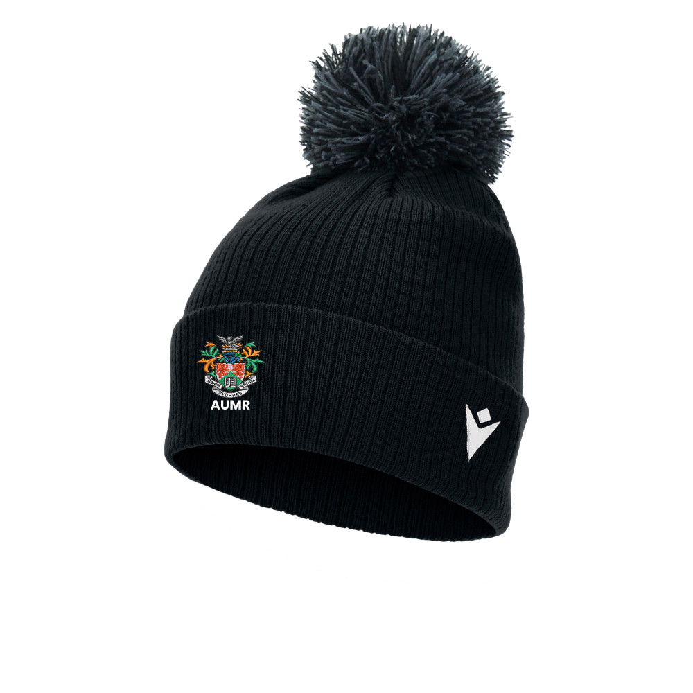 Aber Uni Mens Rugby - SNOW ponpom bonnet (Black)