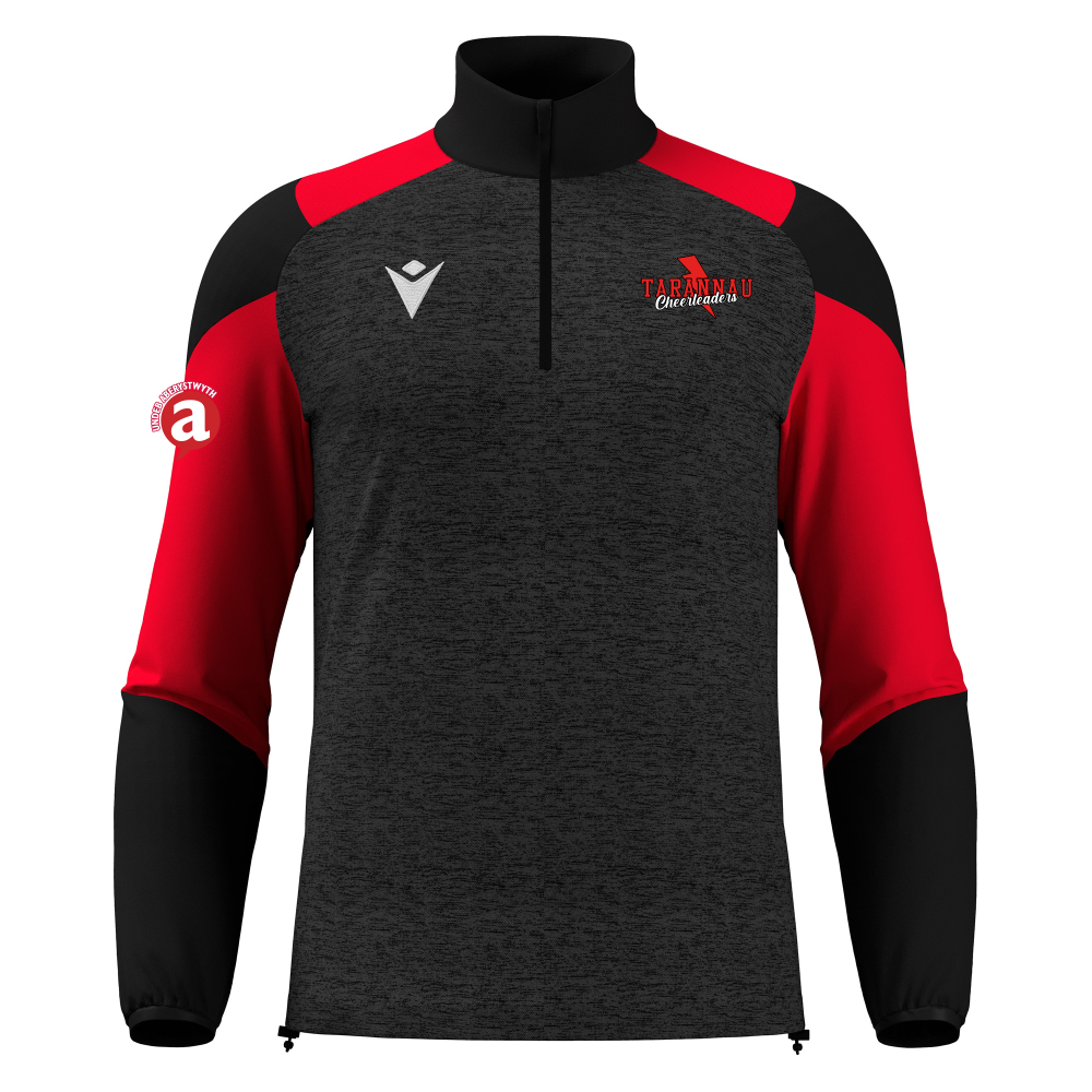 Aber Uni Tarannau Cheerldeaders - CUZCO 1/4 zip top (Black/Red)