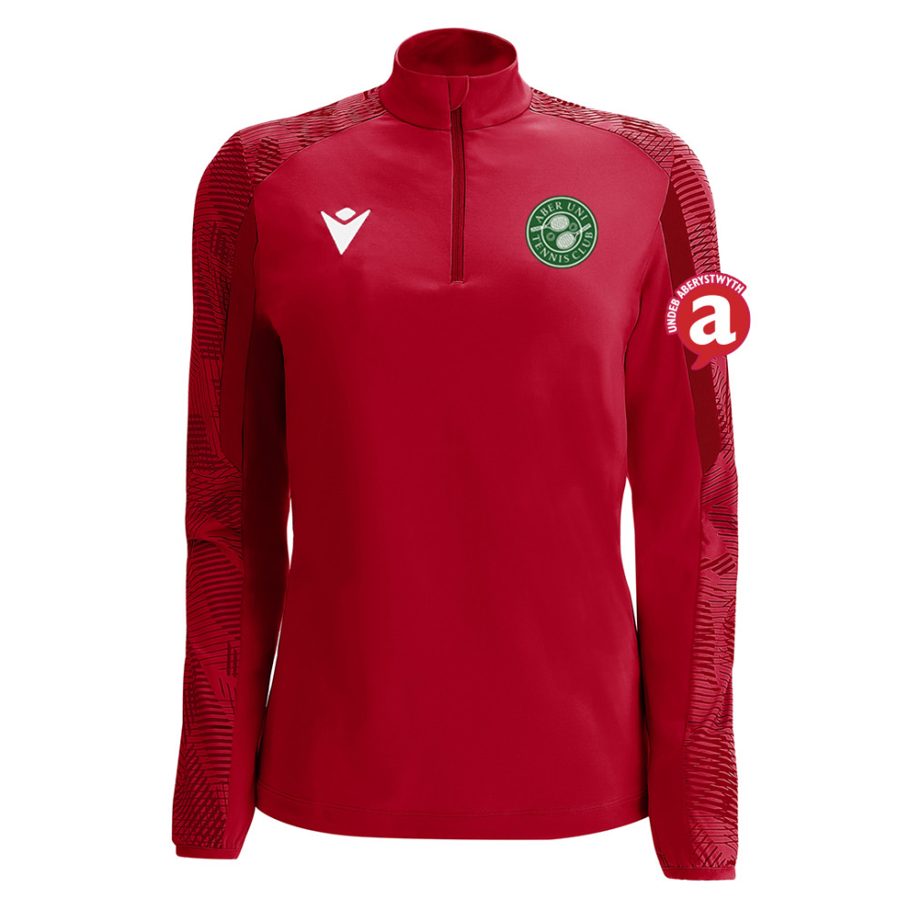 Aber Uni Tennis Club - DORA 1/4 zip  (Red)