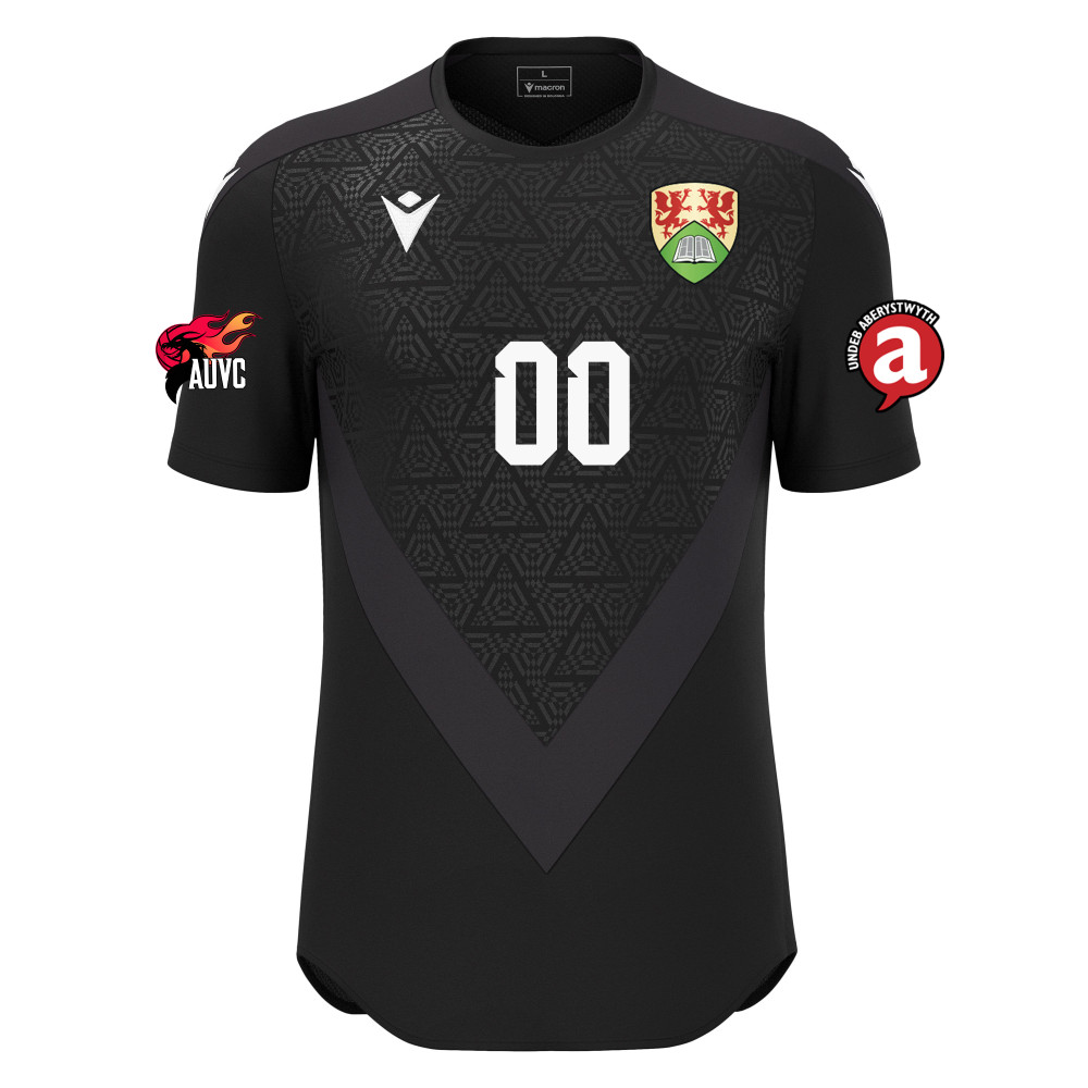 Aber Uni Volleyball - Wisp Match Day Shirt (Black) Aber Uni Volleyball - Wisp Match Day Shirt (Black)