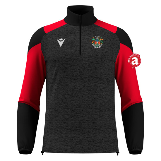 Aber Uni Womens Rugby - CUZCO 1/4 zip top (Black/Red)
