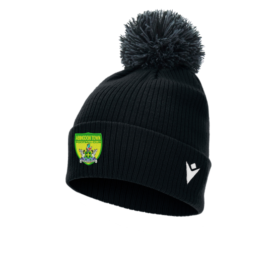 Abingdon Town - SNOW ponpom bonnet (Black)