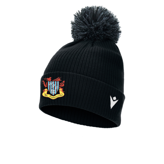 AFC Penrhiwceiber - SNOW ponpom bonnet (Black)