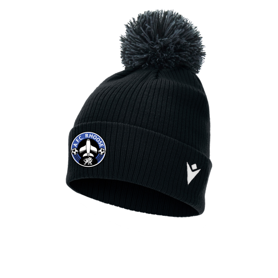 AFC Rhoose - SNOW ponpom bonnet (Black)