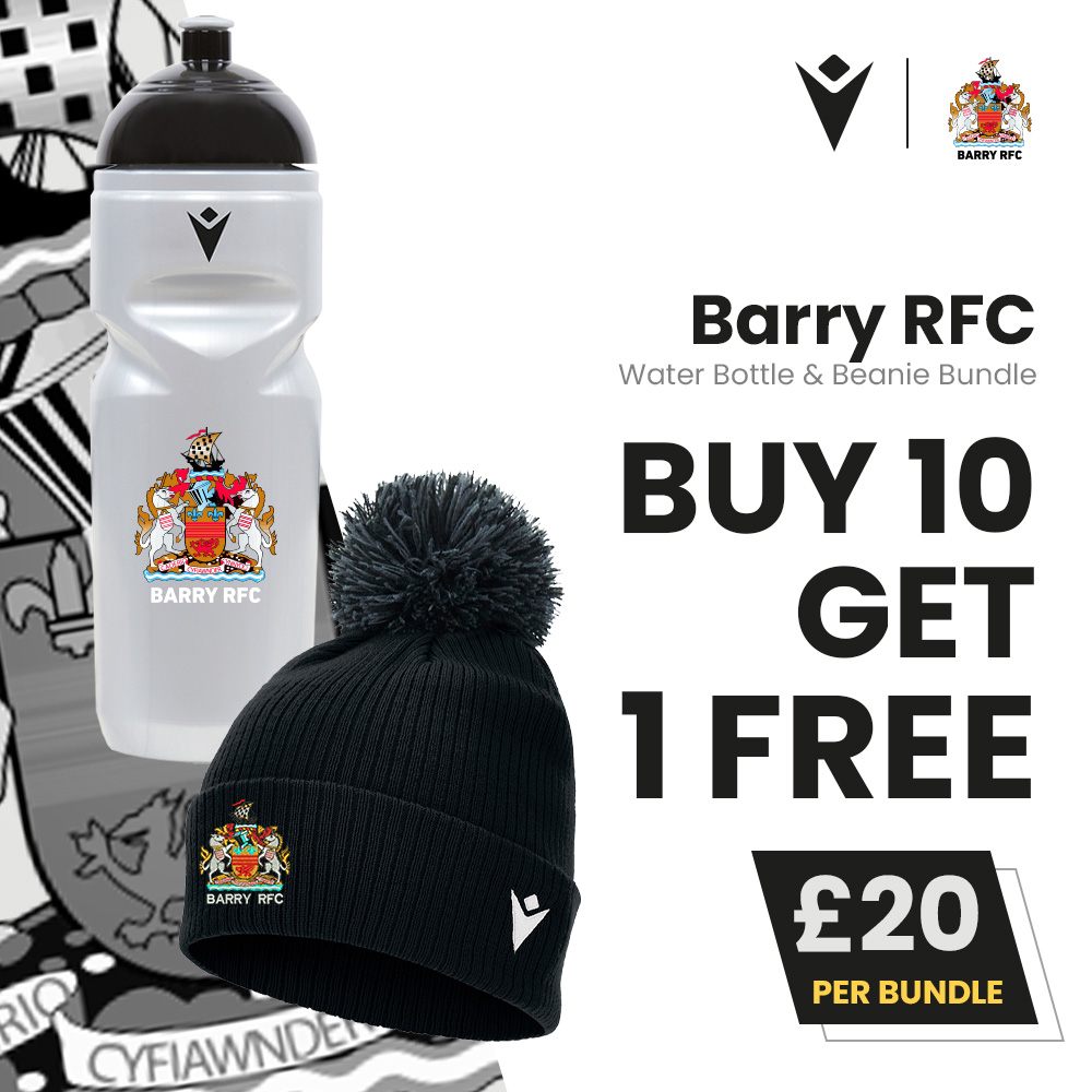 Barry RFC - Water Bottle & Beanie Bundle