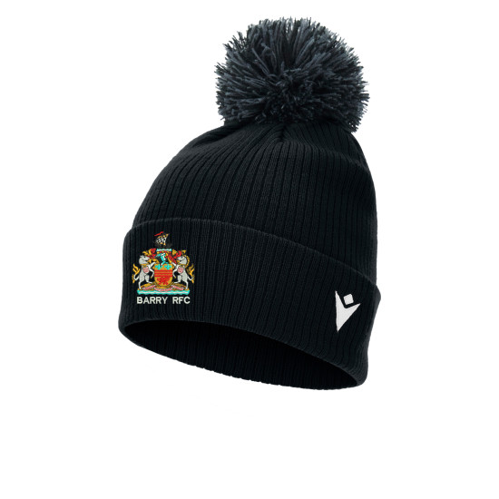 Barry RFC - SNOW ponpom bonnet (Black)