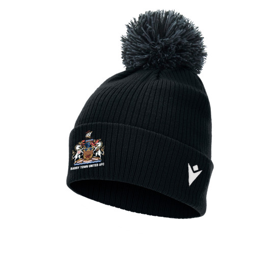 Barry town United AFC - SNOW ponpom bonnet (Black)