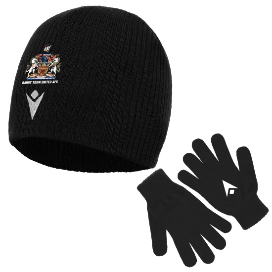Barry Town Ladies - HAT & GLOVES (Black)
