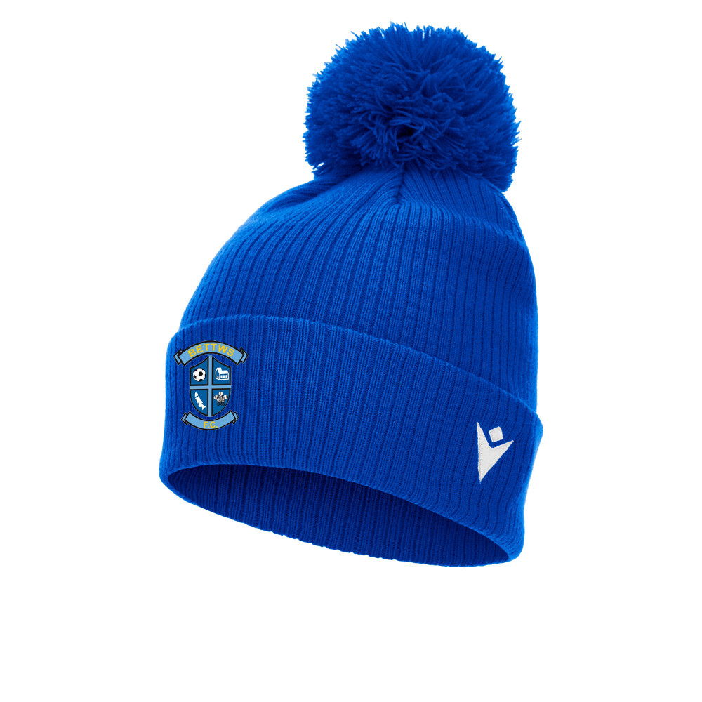 Bettws FC - SNOW ponpom bonnet (Royal Blue)